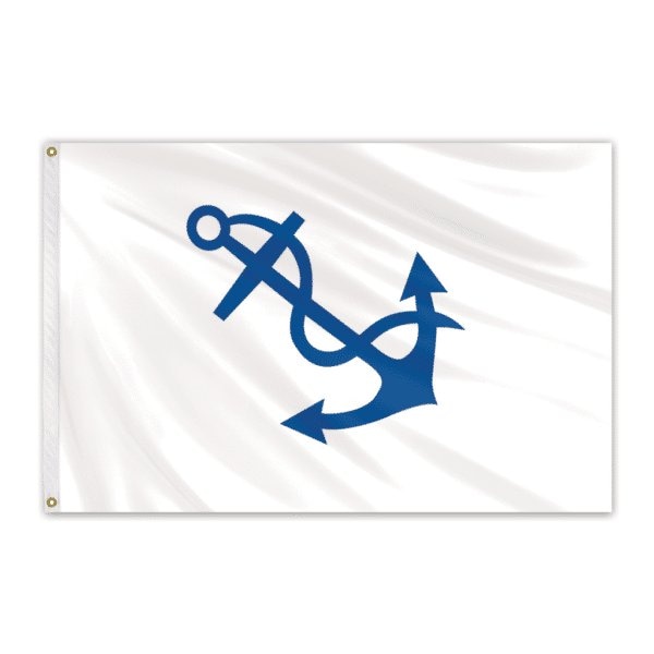 Fleet Captain Officer Outdoor Nylon Flag 12"x18"